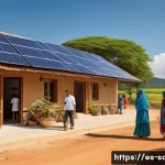 지속가능발전 프로젝트 관리 - **Prompt:** An idyllic, sun-drenched rural village in a vibrant Latin American country, showcasing a...