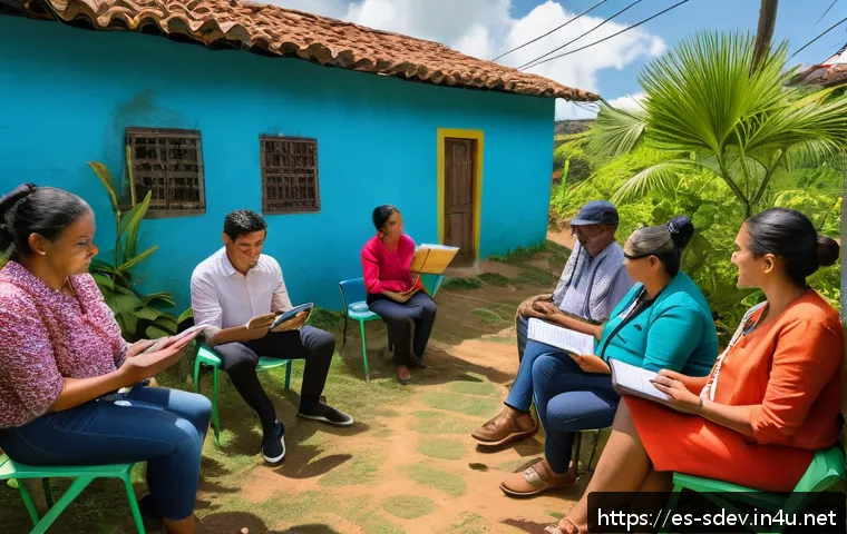 지속가능발전 전문가가 가지는 글로벌 역량 - A diverse group of Latin American community leaders and environmental experts gathered outdoors in a...